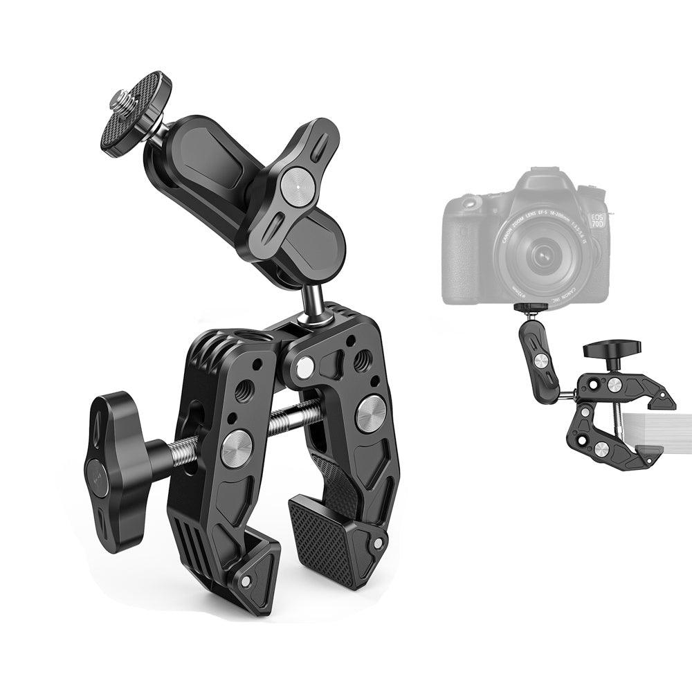 SC017 Power Clamp Ball Head Universal Arm Camera Mounts Clamps