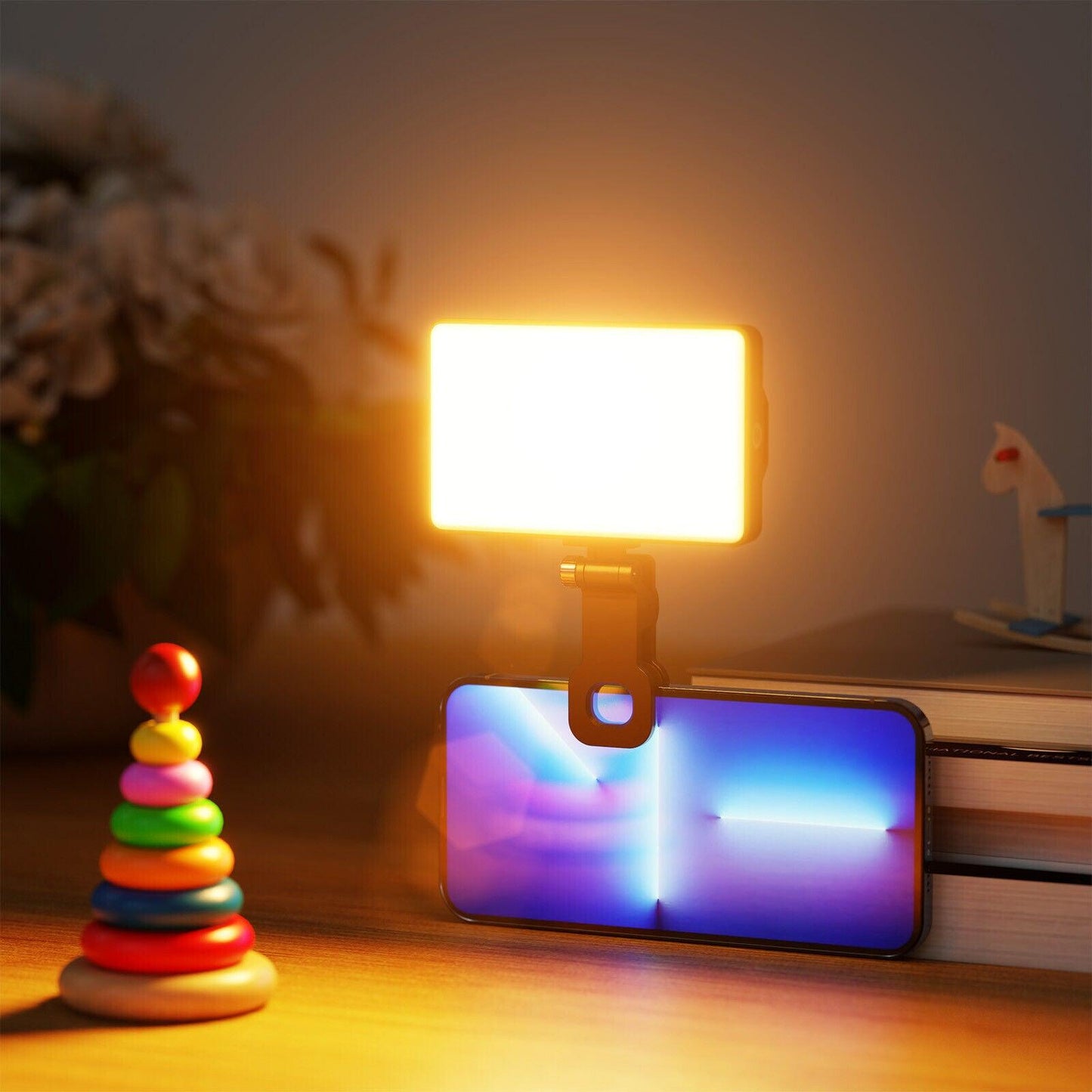 CAMOLO ST120C Mini Clip-on Mobile Phone LED Light Selfie Light 2500K-9000K