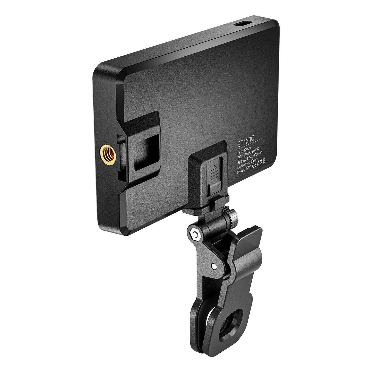 CAMOLO ST120C Mini Clip-on Mobile Phone LED Light Selfie Light 2500K-9000K
