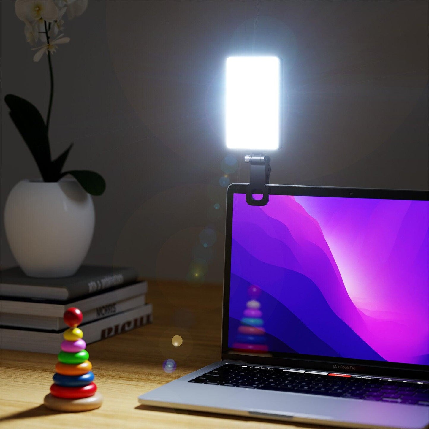 CAMOLO ST120C Mini Clip-on Mobile Phone LED Light Selfie Light 2500K-9000K