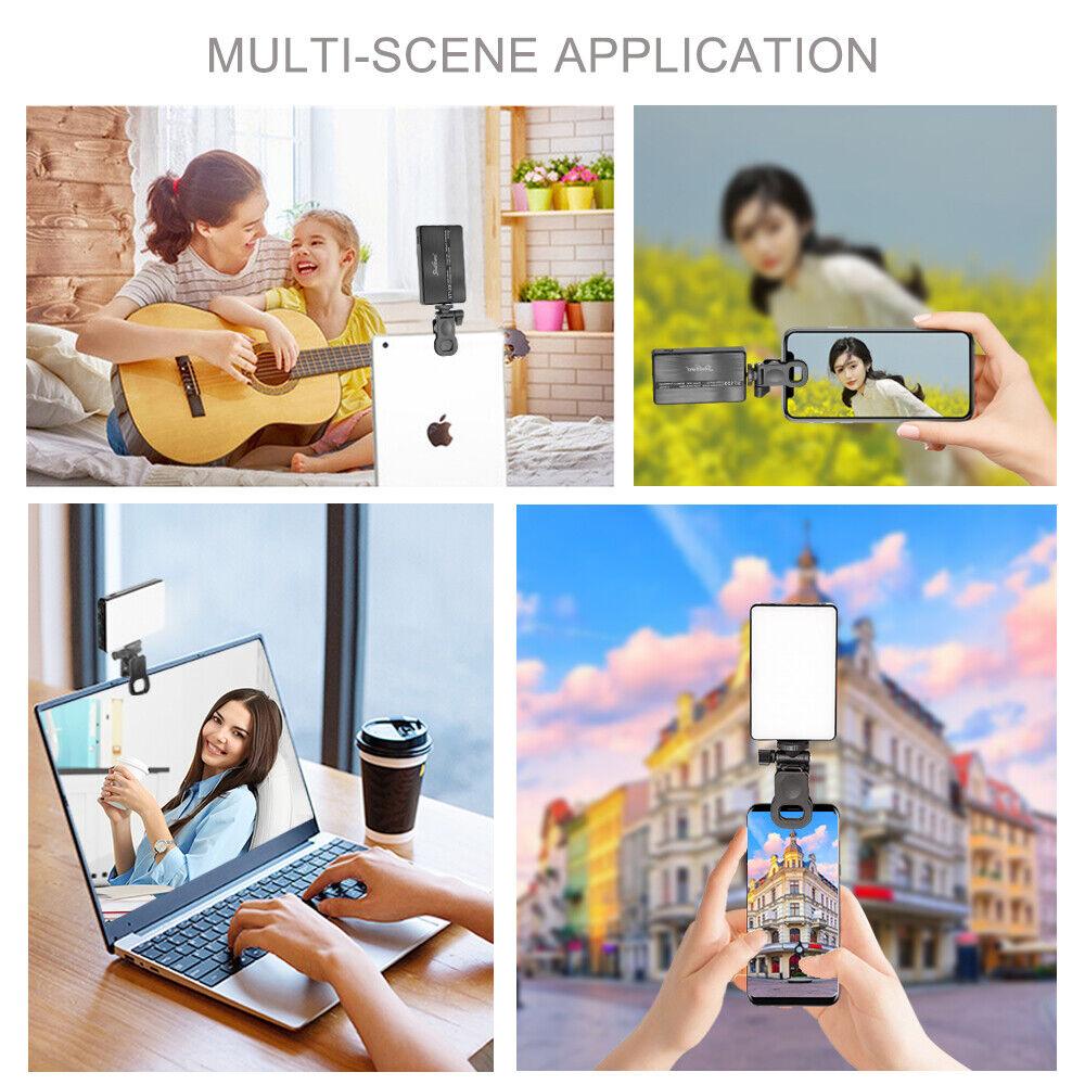 Mini Clip-on Mobile Phone Table Light Selfie Light 2500K-9000K For Mobile Phone