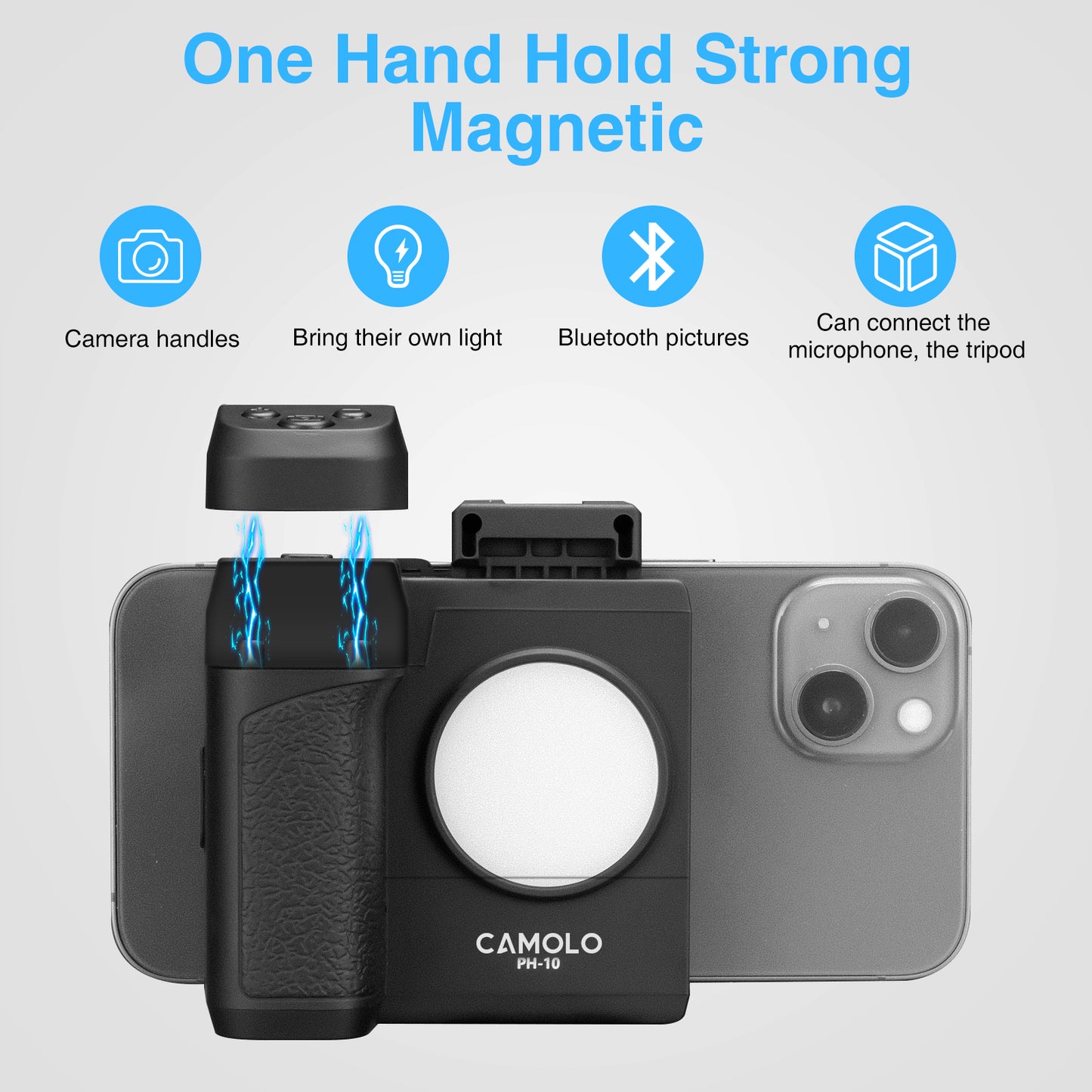 CAMOLO PH-10 Small Beauty Fill Light Bluetooth Photo Assistant