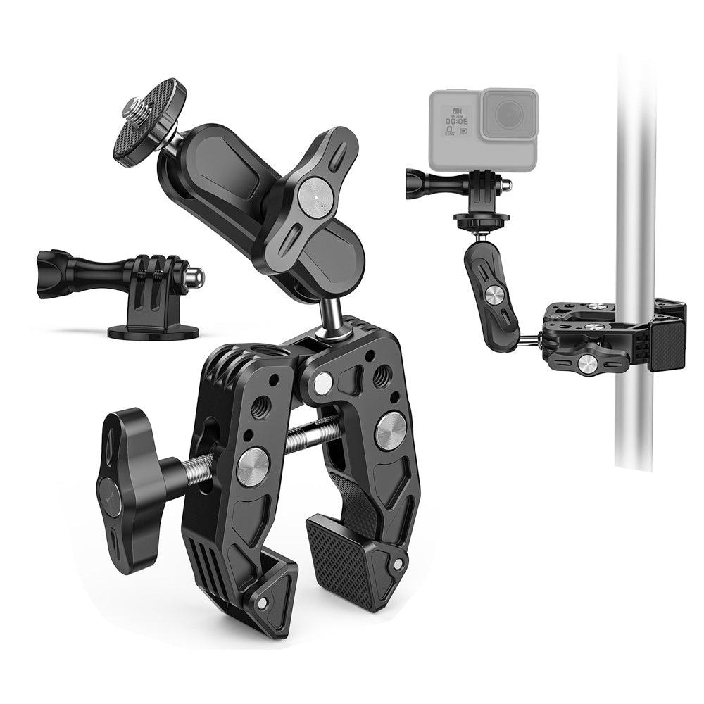 SC017 Power Clamp Ball Head Universal Arm Camera Mounts Clamps