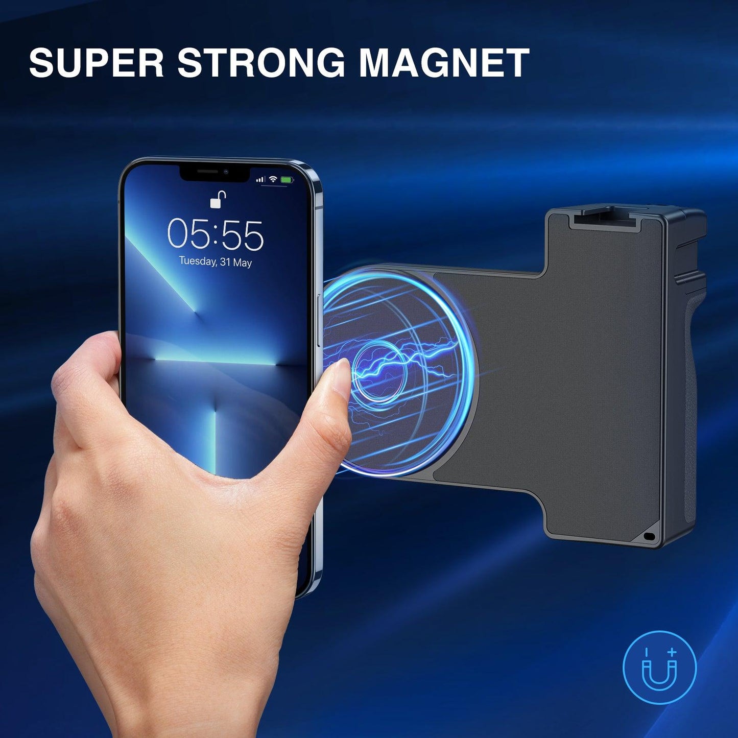 CAMOLA Smartphone Grip Magnetic Bracket with Wireless Remote Control for Shooting