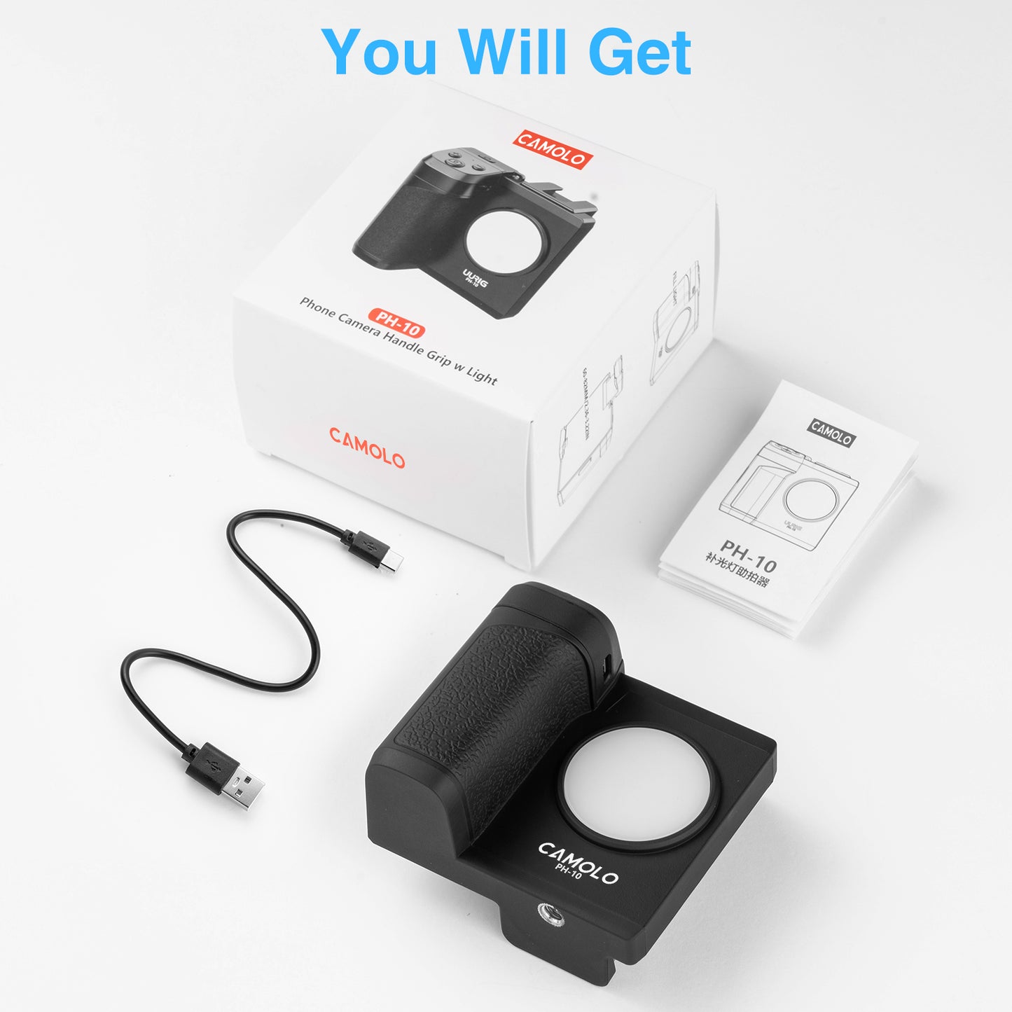 CAMOLO PH-10 Small Beauty Fill Light Bluetooth Photo Assistant