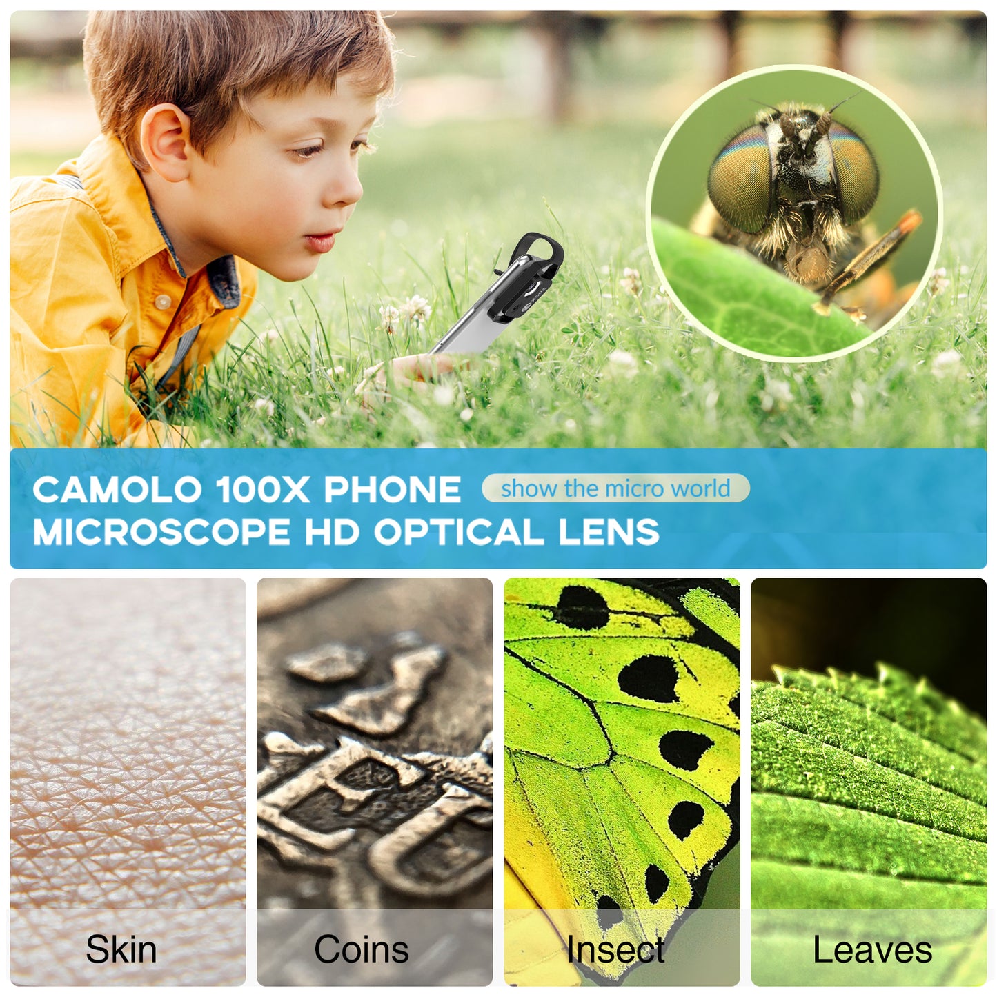 MS002 Mobile Phone 200X Microscope Magnifier