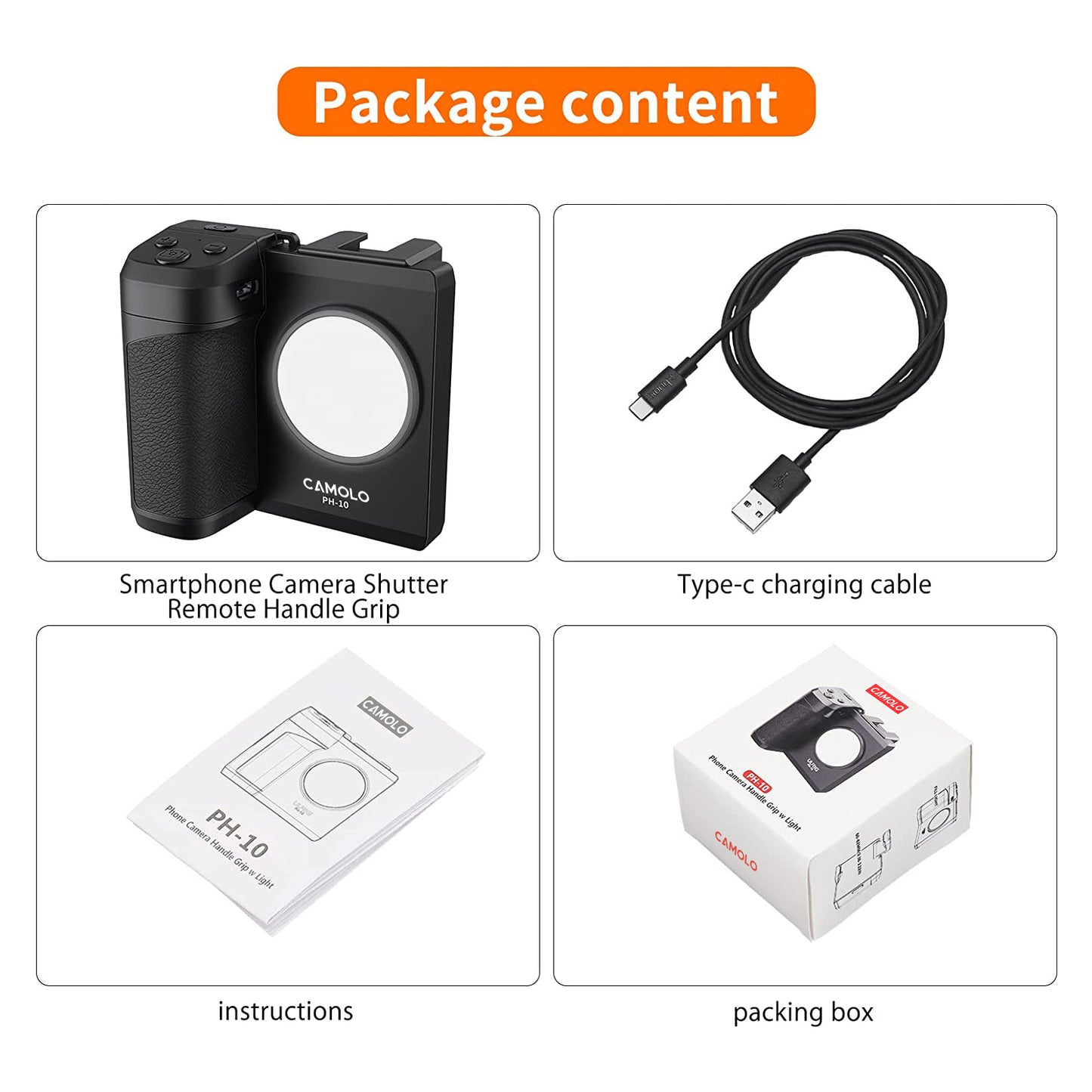 CAMOLO PH-10 Small Beauty Fill Light Bluetooth Photo Assistant