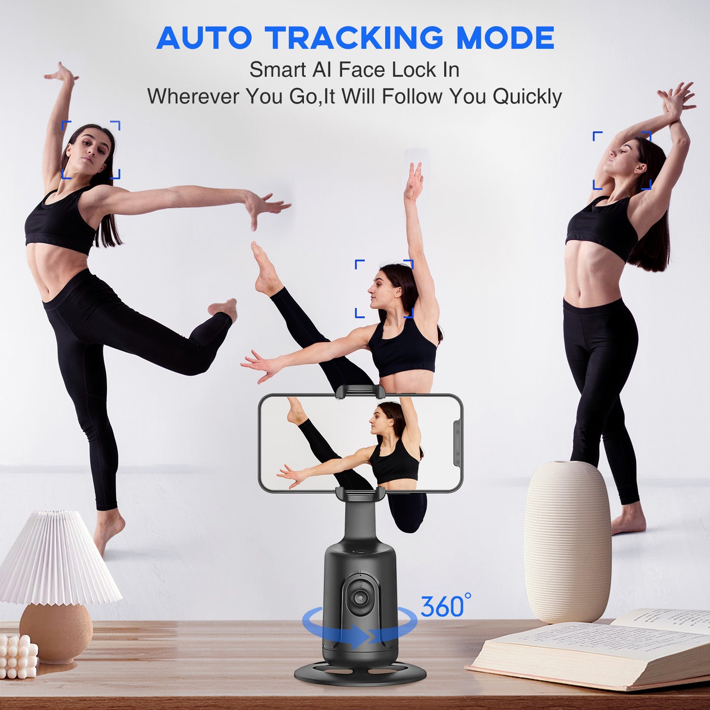 P02 PRO Intelligent 360° Tracking Gimbal Handheld Camera Stabilizer