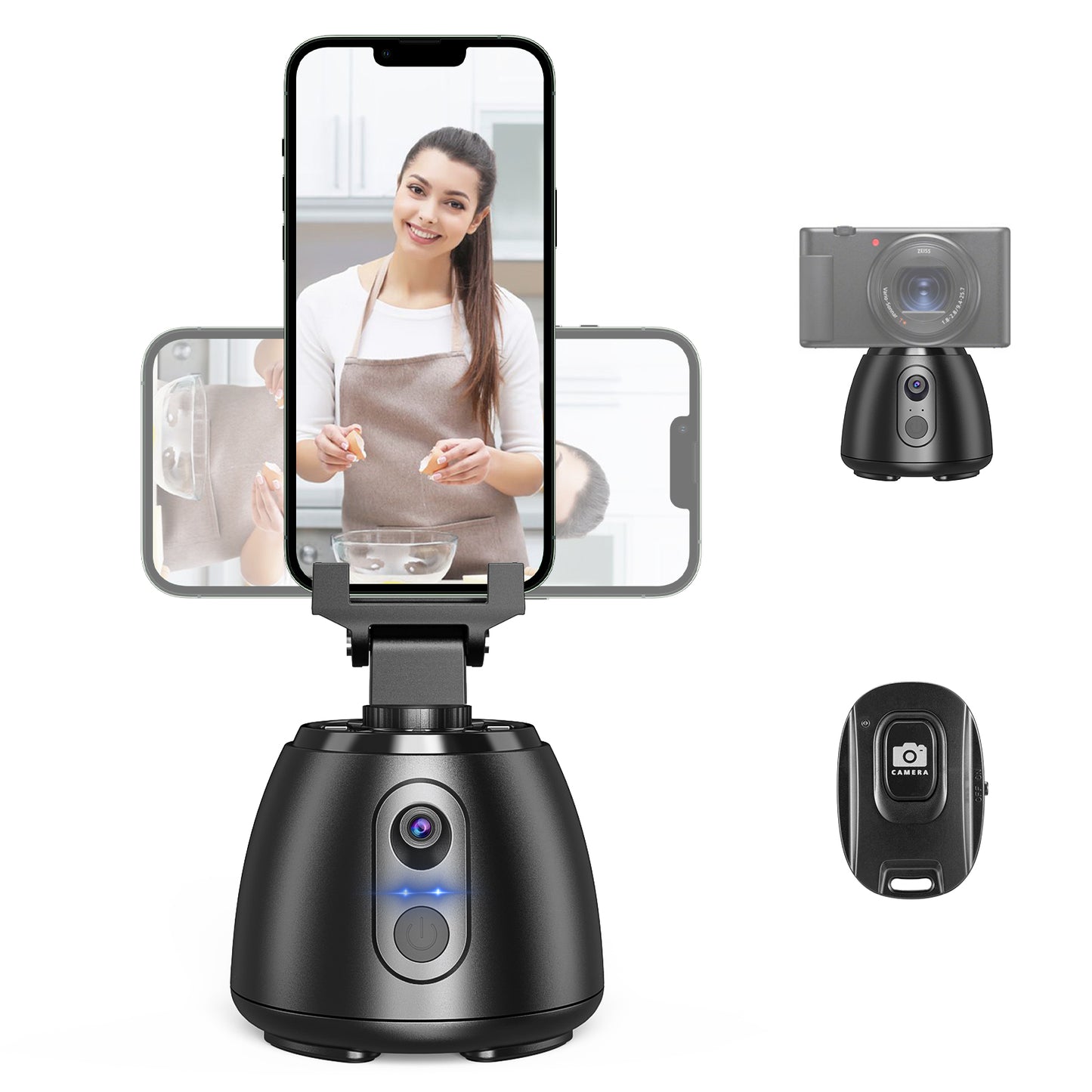 P02 PRO Intelligent 360° Tracking Gimbal Handheld Camera Stabilizer