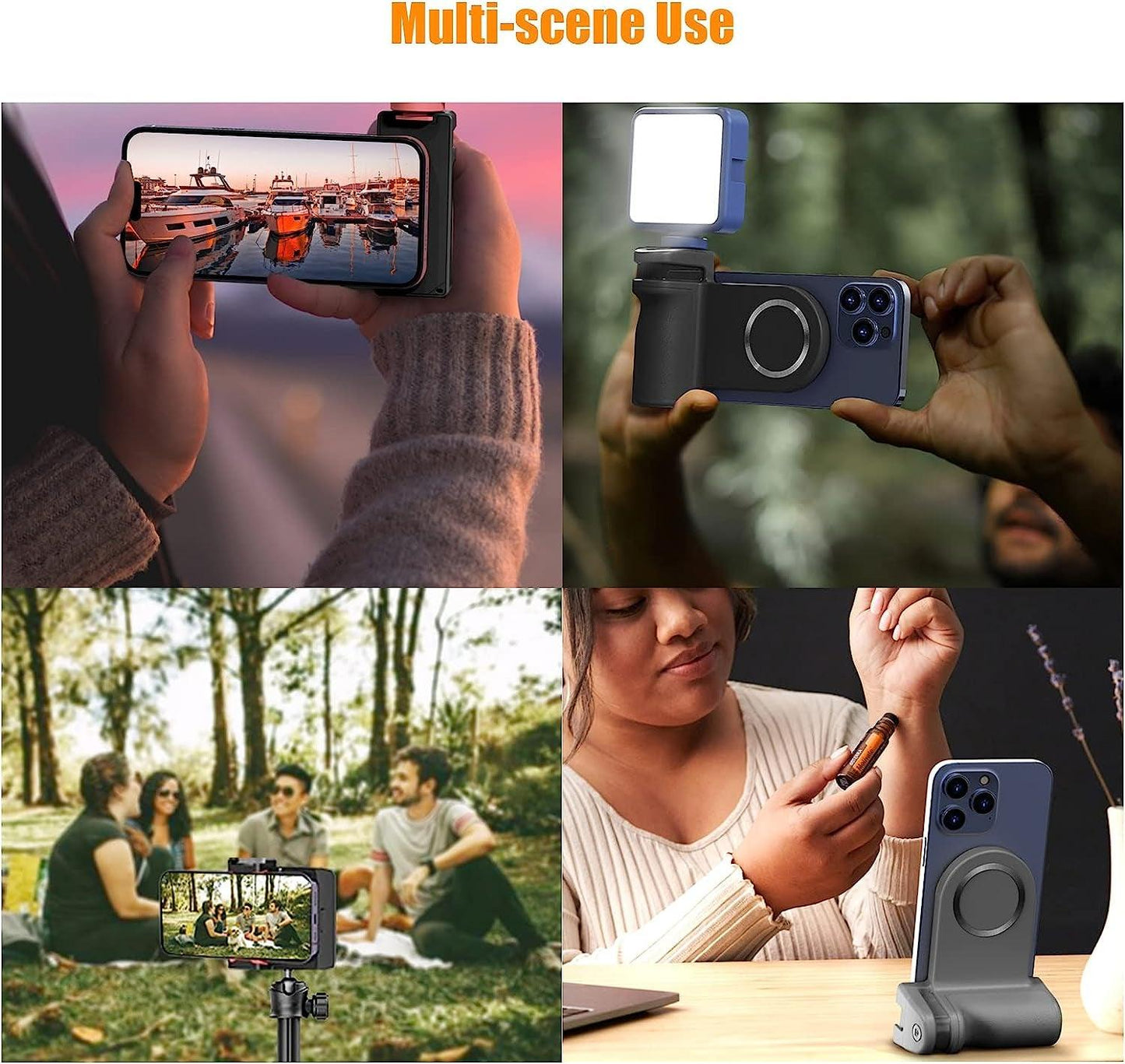 CAMOLA Smartphone Grip Magnetic Bracket with Wireless Remote Control for Shooting