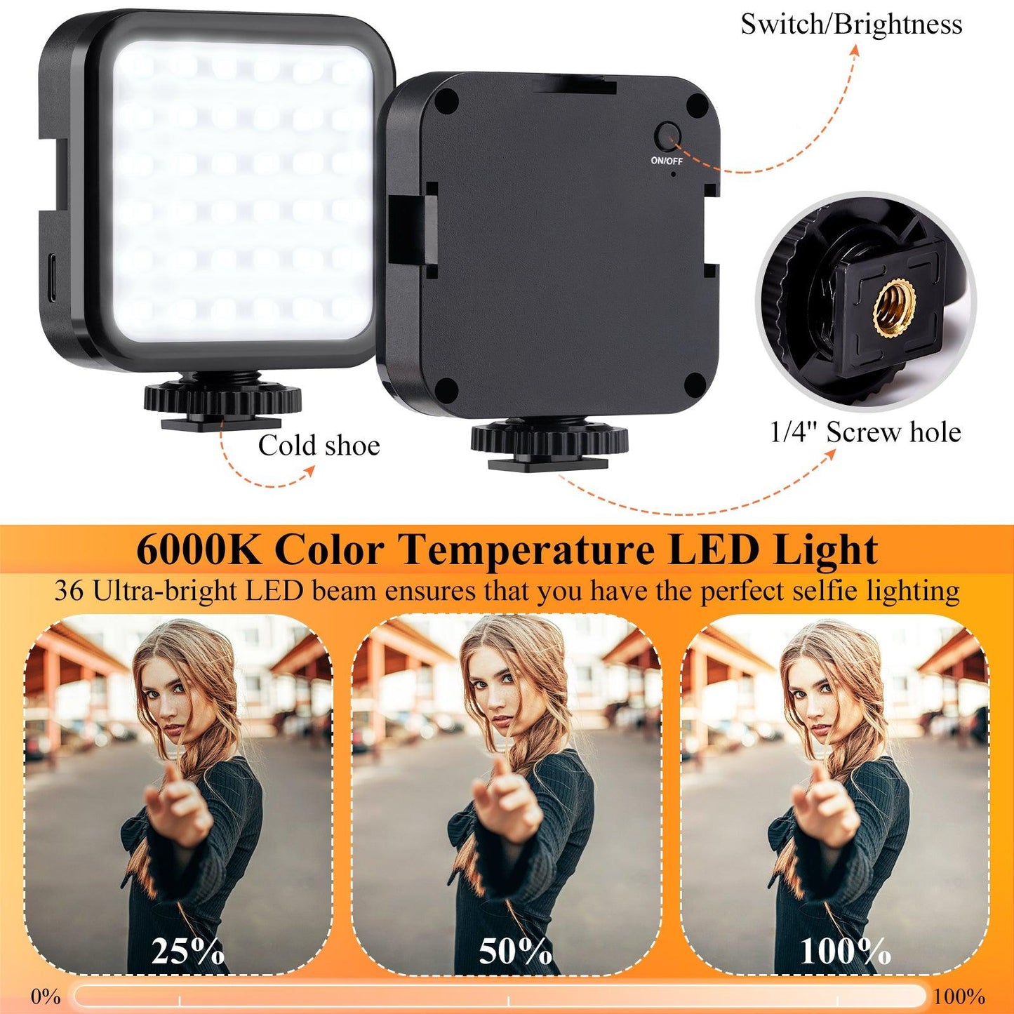 KIT-01S Mobile Phone Vlog Shooting Kit With LED+Microphone+Tripod+Holder