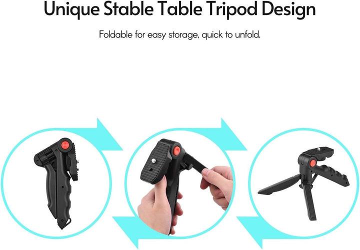 KIT-01S Mobile Phone Vlog Shooting Kit With LED+Microphone+Tripod+Holder