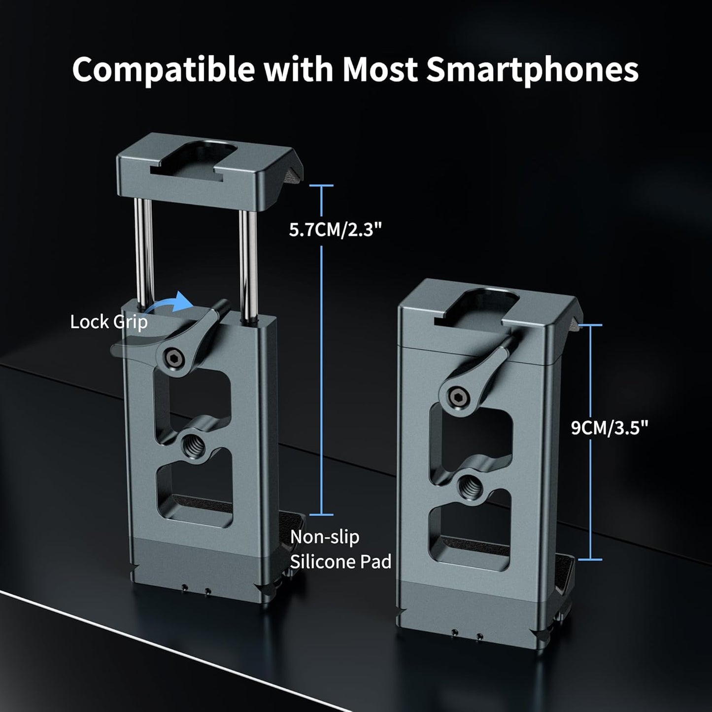 CT-03 Metal Phone Lockable Tripod Mount Arca Port