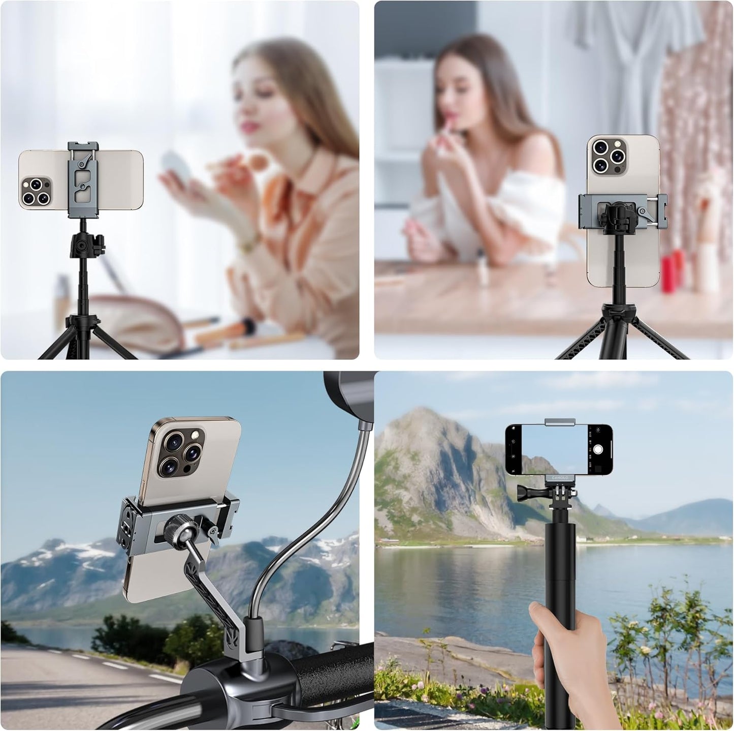CT-03 Metal Phone Lockable Tripod Mount Arca Port