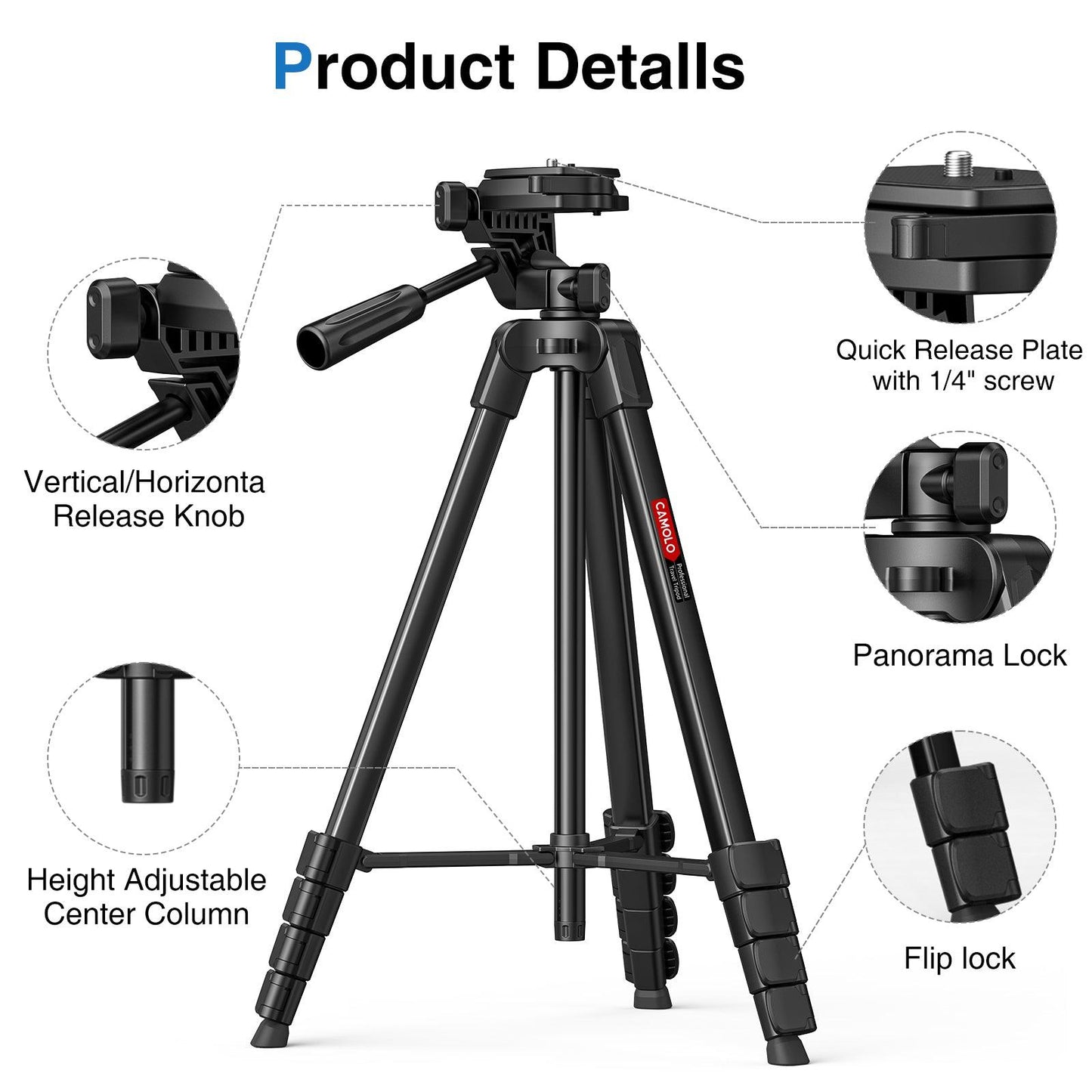 CAMOLO 205C Tripod Basic Entry Model