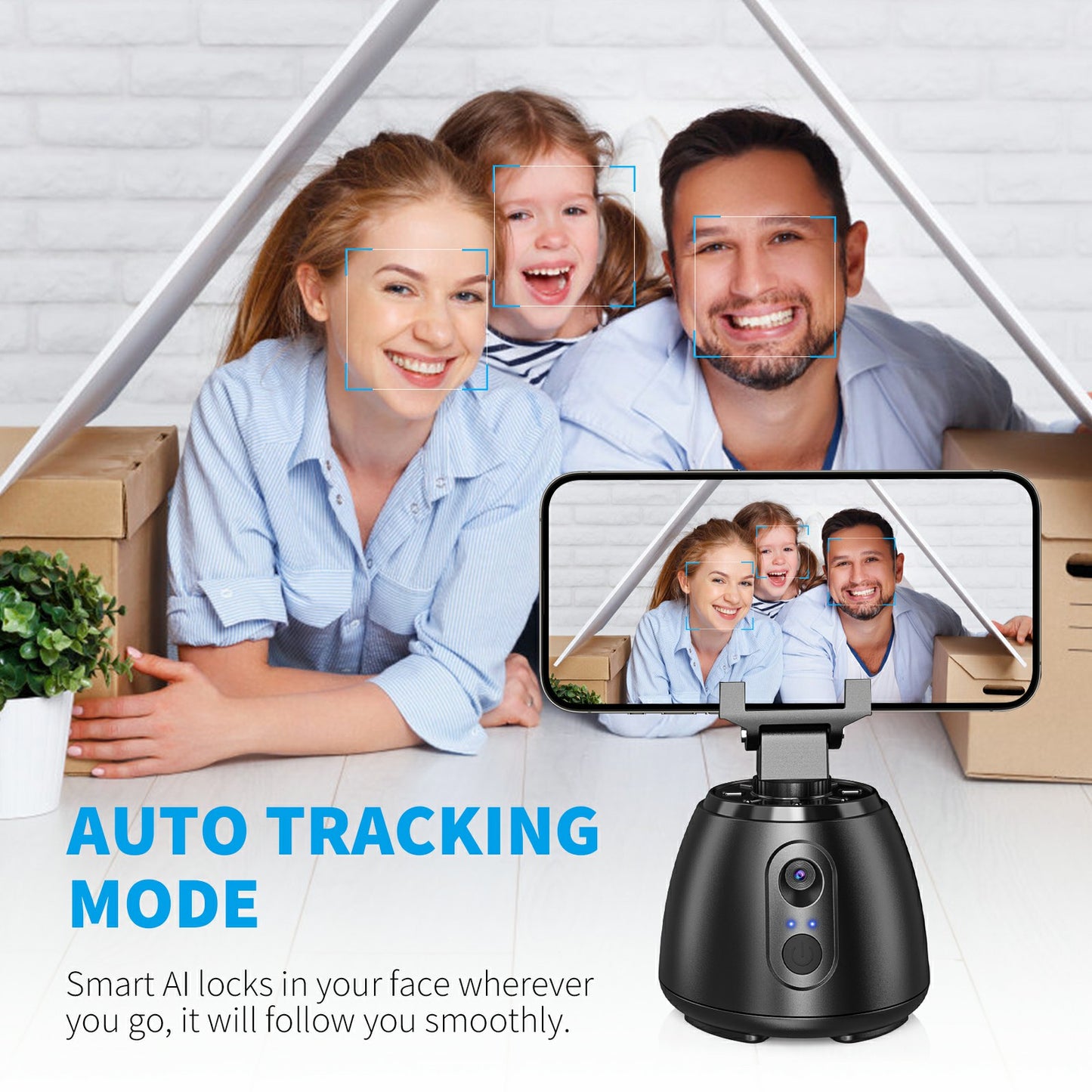 P02 PRO Intelligent 360° Tracking Gimbal Handheld Camera Stabilizer