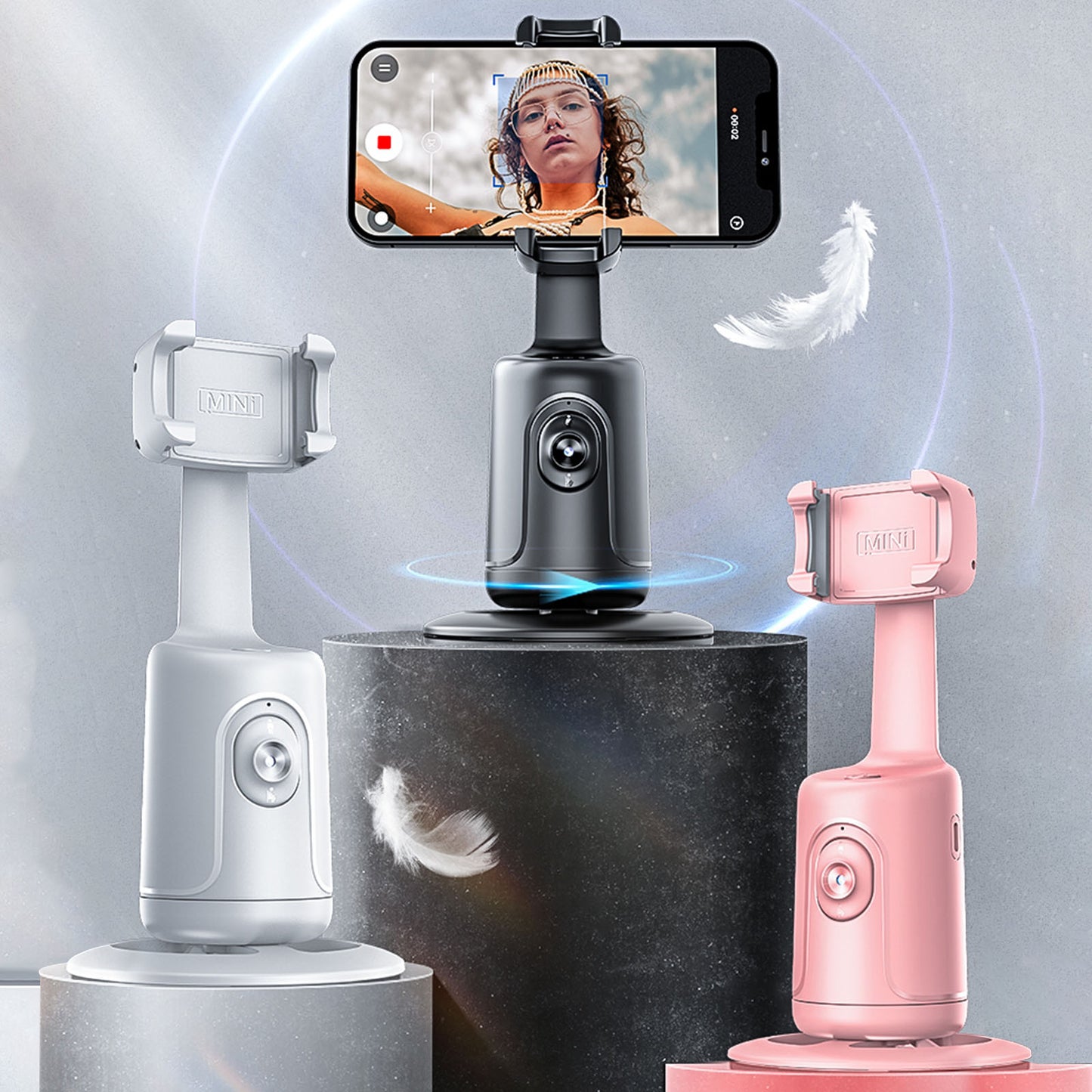 P02 PRO Intelligent 360° Tracking Gimbal Handheld Camera Stabilizer