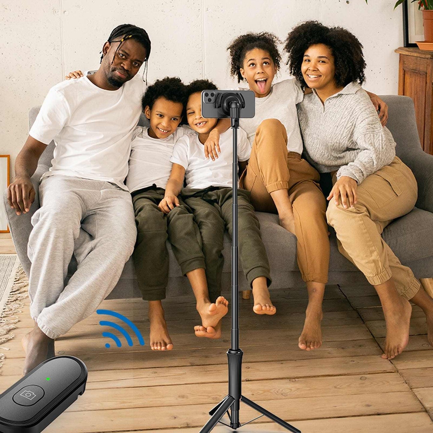 Magnetic Selfie Stick Phone Tripod with Wireless Remote