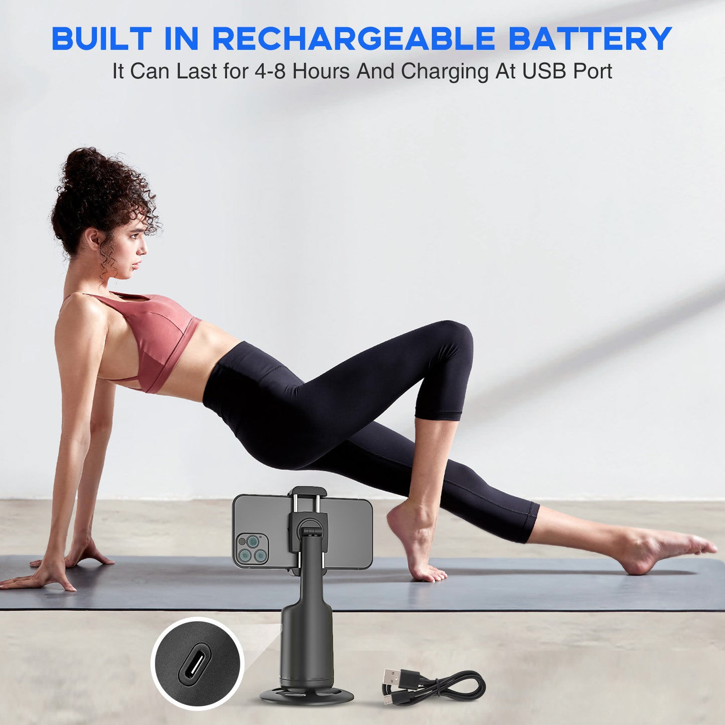 P02 PRO Intelligent 360° Tracking Gimbal Handheld Camera Stabilizer