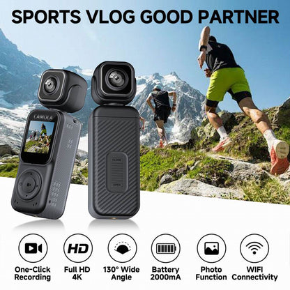 CAMOLA Portable Camera WIFI 4K Ultra HD Flip Lens Wireless Recorder