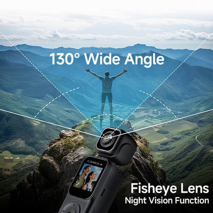 CAMOLA Portable Camera WIFI 4K Ultra HD Flip Lens Wireless Recorder