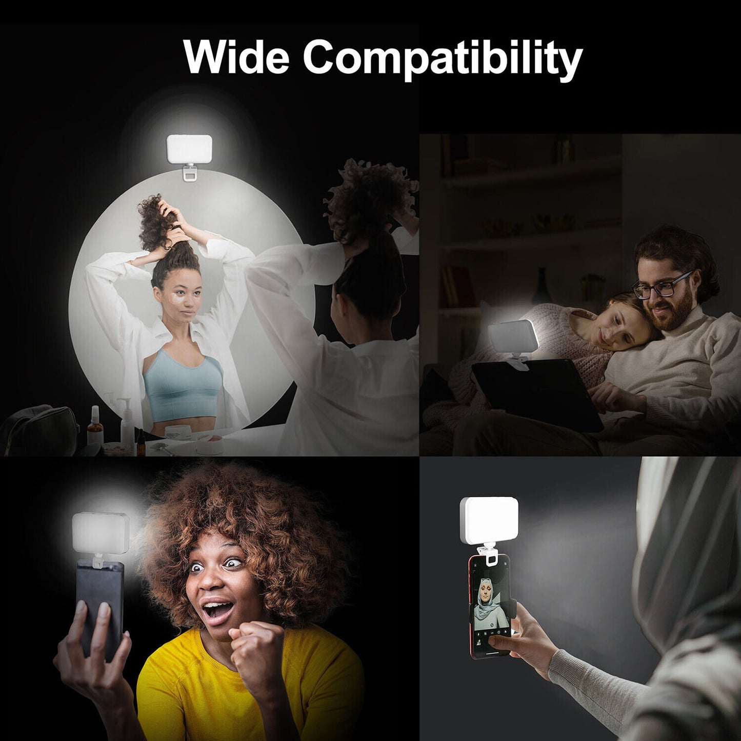 F6 Phone Selfie Clip-on Fill Flash Light