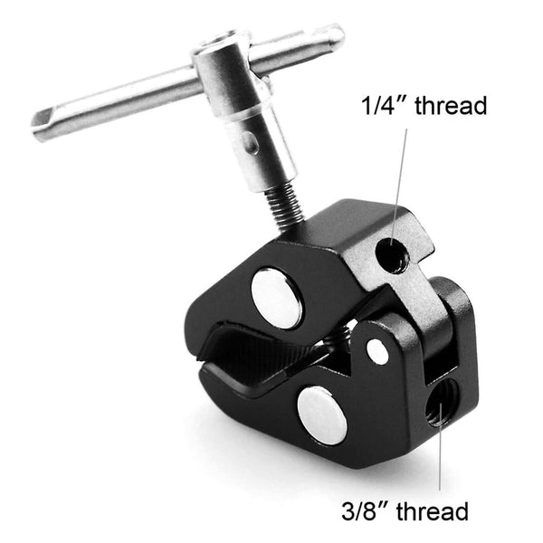 2pcs Super Clamp Magic Arm Clip Bracket Mount for Camera Monitor LED Light