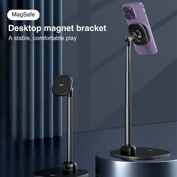 Desktop Stand Desk Magnetic Phone Holder Selfie Stick Mount For iPhone