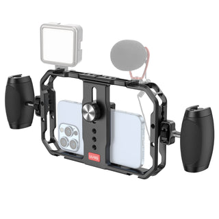 Cell Phone Stabilizer Rig Video Camera Cage Film For Recording Handheld Kit