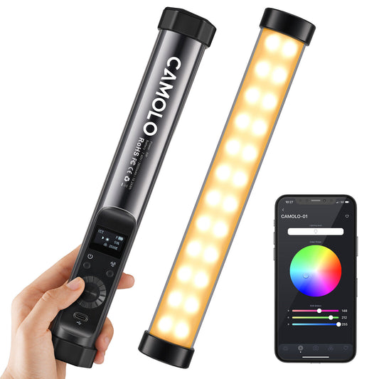 CAMOLO 206RGB Small Tube Light 28CM Bluetooth App Control