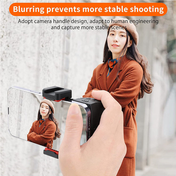 Smartphone Handheld Hand Grip Phone Shutter with Fill Light