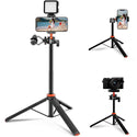 Extendable Selfie Stick Handheld Tripod with Phone Clip for GoPro