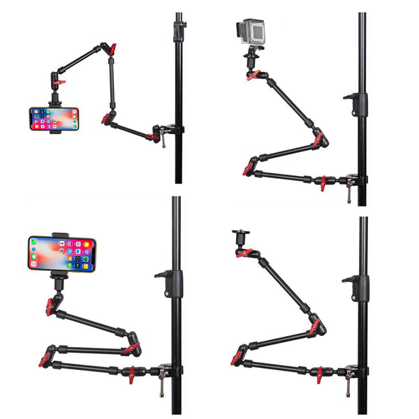 Camera Desk Mount Stand Aluminum Alloy Magic Arm + Super Clamp for Phone