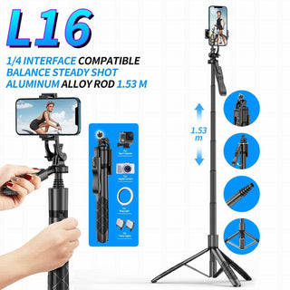 Mobile Phone Selfie Stick Tripod Stand for Universal Smartphone