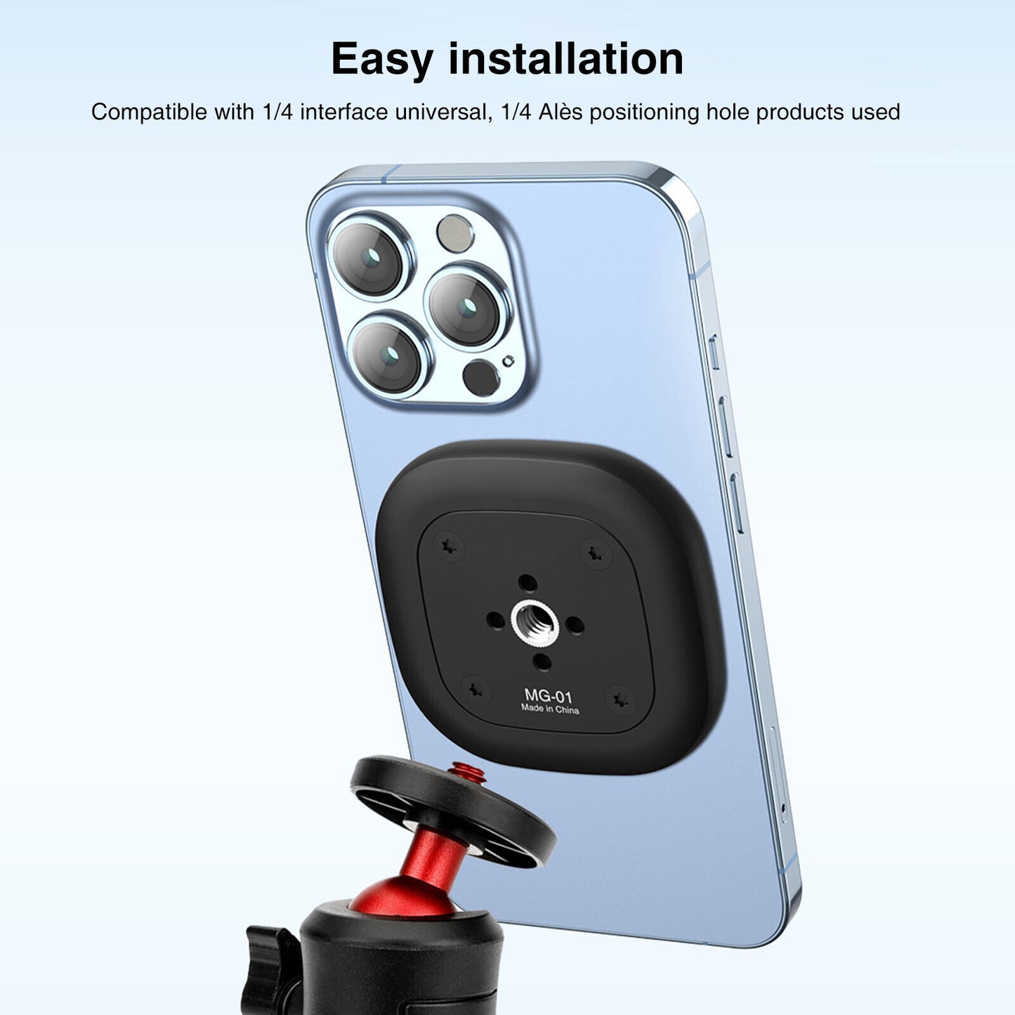 MG-01 Magnetic Phone Holder Mount with 1/4 Threaded Hole