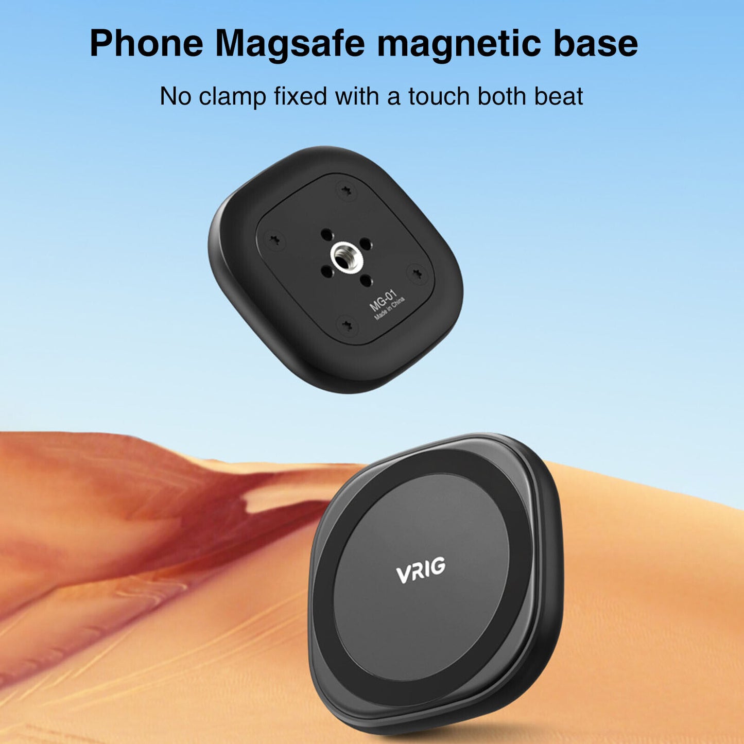 MG-01 Magnetic Phone Holder Mount with 1/4 Threaded Hole