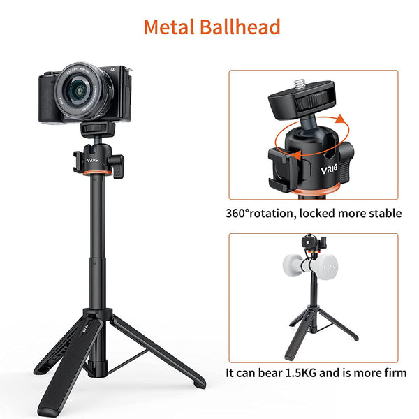 Mobile Phone Tripod Selfie Stick Handheld Tripod Stand Kit