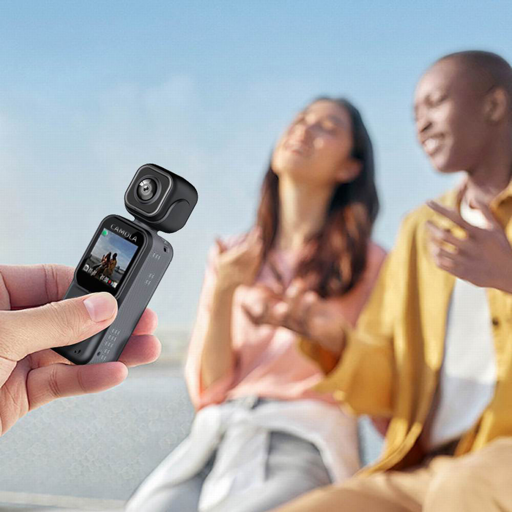 CAMOLA Portable Camera WIFI 4K Ultra HD Flip Lens Wireless Recorder
