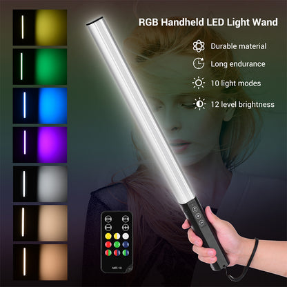 CAMOLA RGB Video light remote control stick light wand lightweight handheld light
