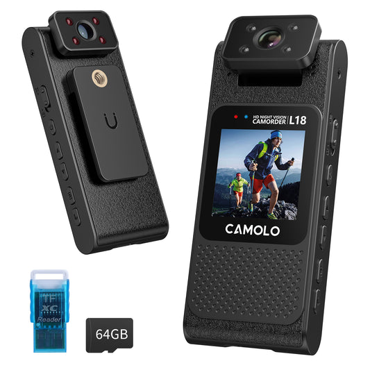 CAMOLO NT-L18WIFI Full HD Video Camera Body Camera Flip Lens 1.55” LCD Screen Night Vision