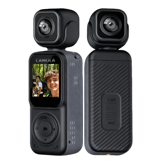 CAMOLA Portable Camera WIFI 4K Ultra HD Flip Lens Wireless Recorder