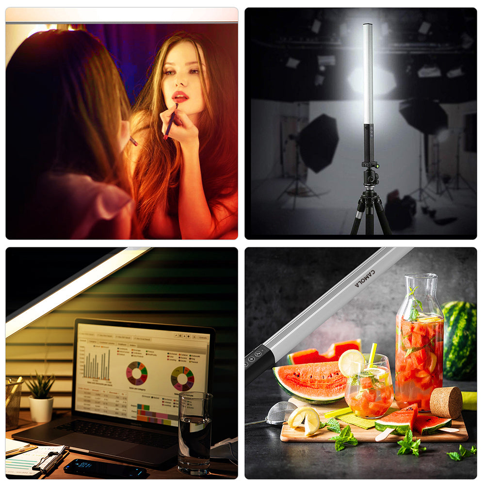CAMOLA RGB Video light remote control stick light wand lightweight handheld light
