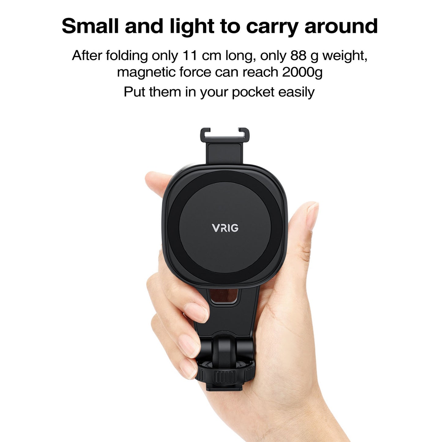 Vrig Magnetic iPhone Tripod Mount Compatible Adapter Tripod