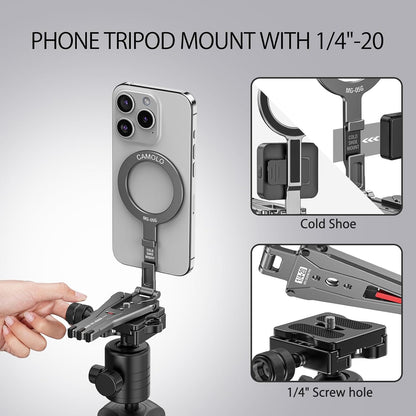 CAMOLO MG-05 Magsafe Phone Holder Foldable Magnetic Pocket Tripod