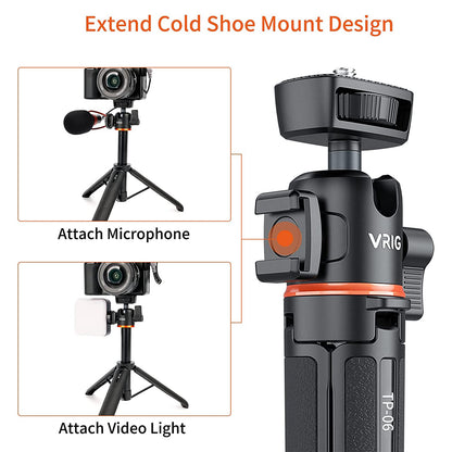 VRIG TP-08 Bracket For Gopro Action Camera Live Broadcast Tripod