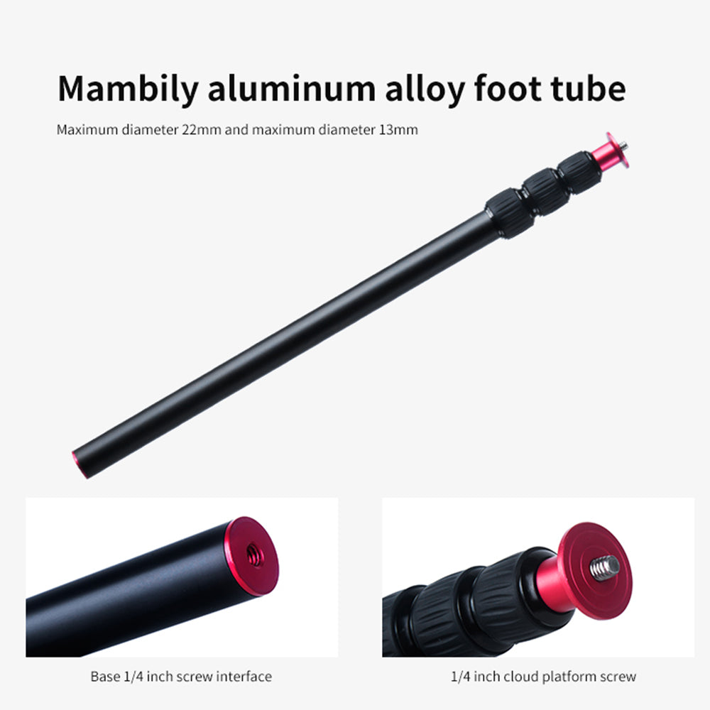 Manbily LR-224 Camera Extension Monopod Rod Pole Tripod Selfie Stick