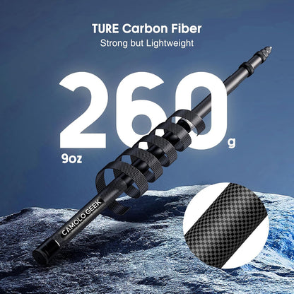 CAMOLO TY903B 118" Invisible Selfie Stick Carbon Fiber