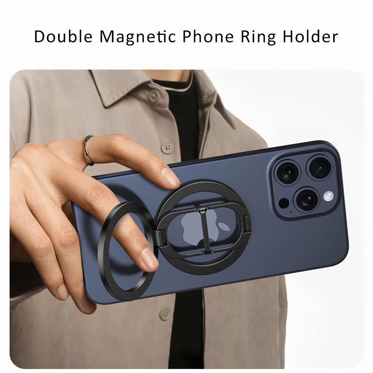 C04574 CAMOLO 162B Double-Sided Magnetic Mobile Phone Holder