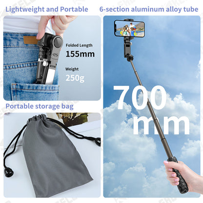 (Only stock in Australia) Q18 Smart Tracking Desktop Gimble Stabilizer Fill Light Selfie Stick Tripod