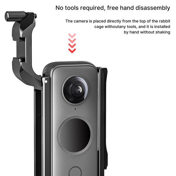 Aluminum Cage for Insta360 ONE X2 Action Camera